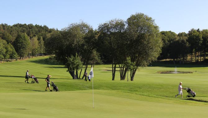 Golfspelare på Gullbringa Golf & Country Club.