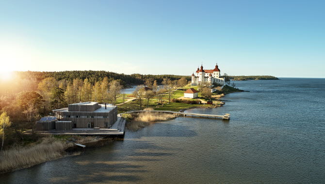view over Läckö Castle