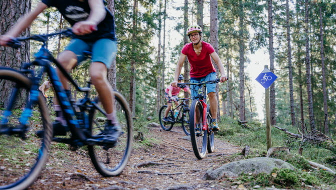 Cykla Mountain Bike vid Lassalyckan