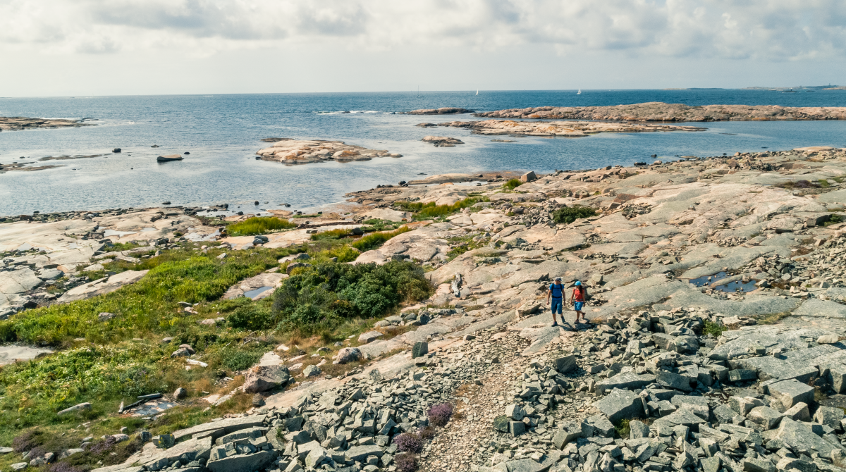 Hikers in West Sweden
