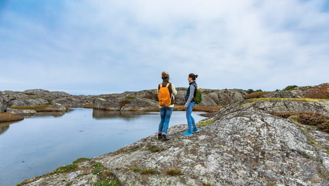 People walking on Härmanö