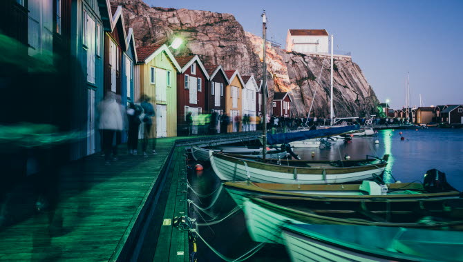 Lightfestival on the Island of Smögen