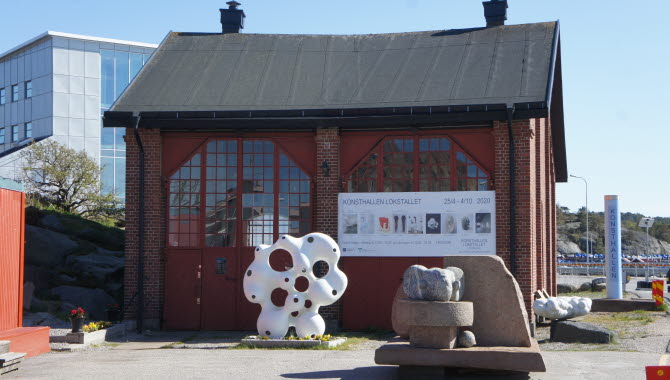 utsidan Konsthallen Lokstallet