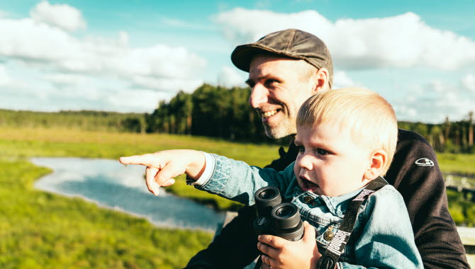 Familj på Vänga Mosse