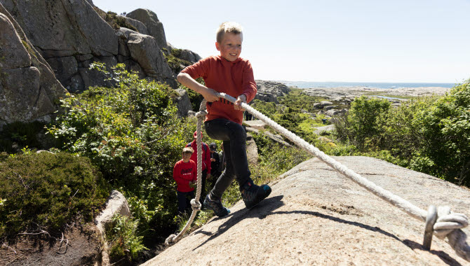 Children climbing.