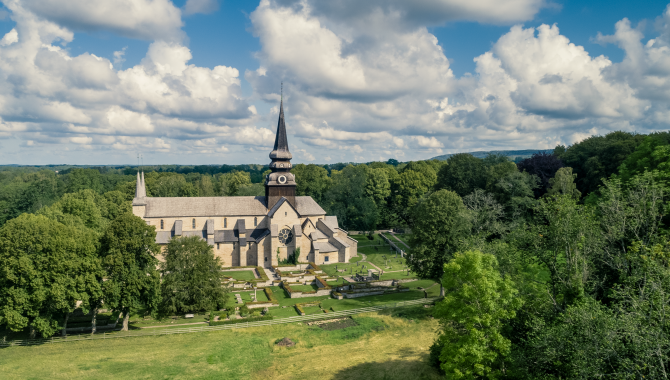 Drone photo over Varnhem