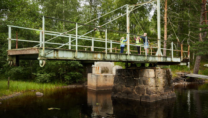 Svängbro i Töcksfors- Dalslands kanal.