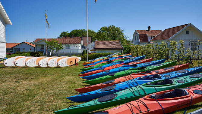 Kajaker på rad