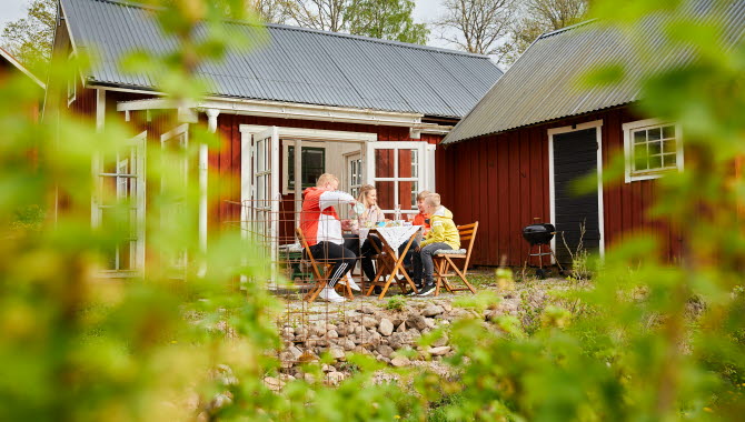Fika på Sjöbacken Gård