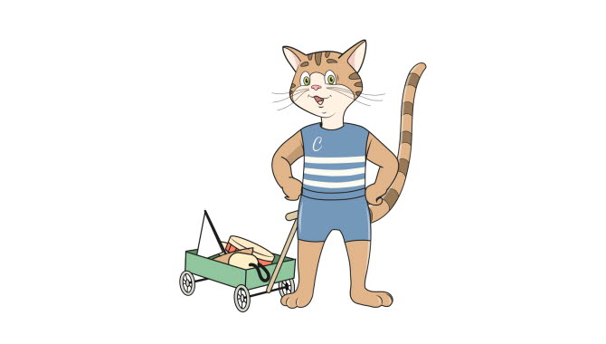 Illustration katt
