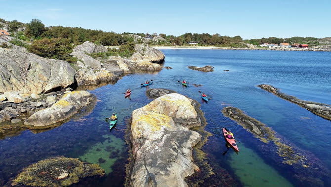 Kajakpaddling i Kosterhavet